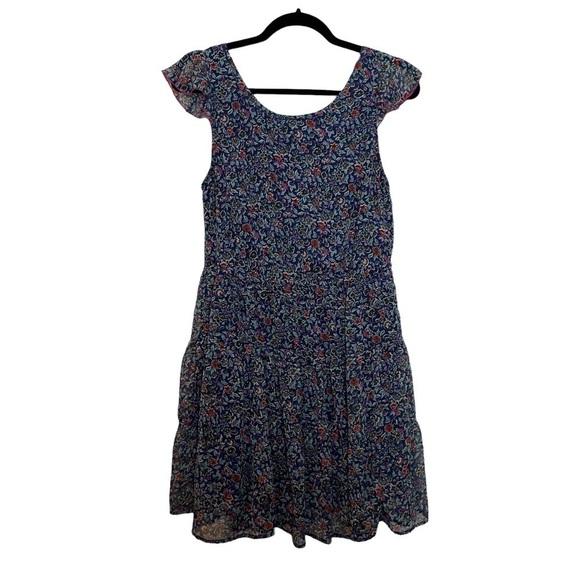 Band of Gypsies Navy Blue Floral Mini Dress - Picture 7 of 12
